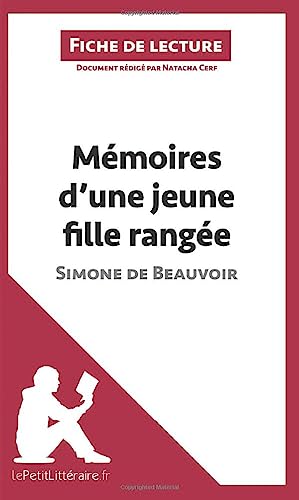 Imagen de archivo de Mmoires d'une jeune fille range de Simone de Beauvoir (Fiche de lecture) / Rsum complet et analy a la venta por LiLi - La Libert des Livres