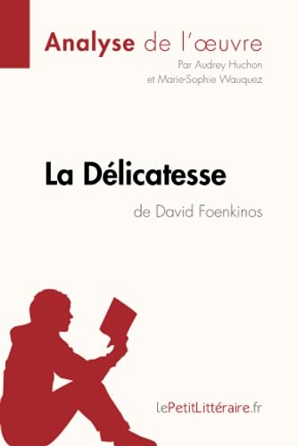 9782806237538: La Dlicatesse de David Foenkinos (Analyse de l'oeuvre): Analyse complte et rsum dtaill de l'oeuvre (Fiche de lecture)