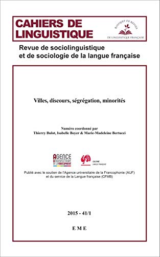 Beispielbild fr Villes, discours, sgrgation, minorits [Broch] EME (Editions) zum Verkauf von BIBLIO-NET