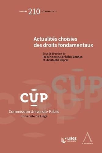 Beispielbild fr Actualits choisies des droits fondamentaux (Tome 210) zum Verkauf von medimops
