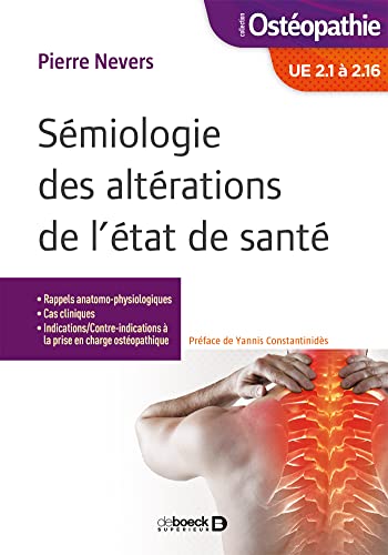 Immagine stock per S�miologie des alt�rations de l'�tat de sant�: UE 2.1 � 2.16