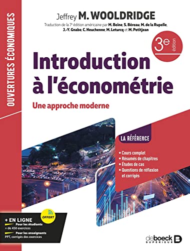 Imagen de archivo de Introduction  l'conomtrie: Une approche moderne a la venta por medimops