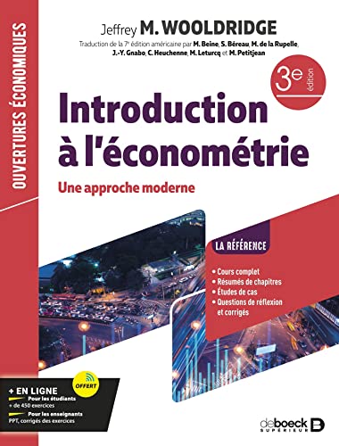 Stock image for Introduction  l'conomtrie: Une approche moderne for sale by medimops