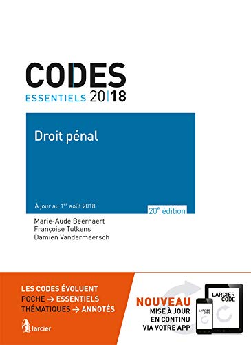 Stock image for Code essentiel - Droit pnal 2018:  jour au 1er aot 2018 for sale by medimops