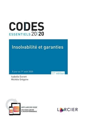 Stock image for codes essentiels ; insolvabilit et garanties (dition 2020) for sale by Chapitre.com : livres et presse ancienne