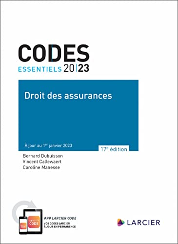 Beispielbild fr Droit Des Assurances 2023 zum Verkauf von RECYCLIVRE