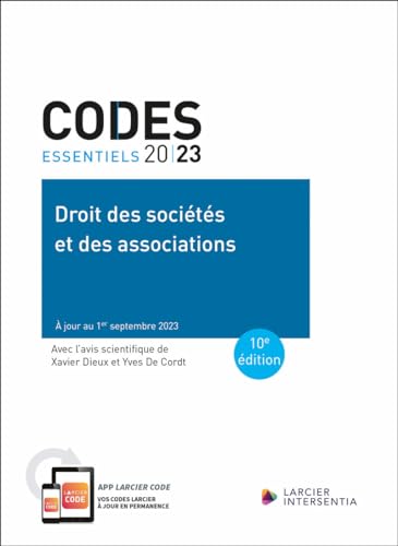 Stock image for codes essentiels : Droit des socits et des associations 2023 : A jour au 1er septembre 2023 for sale by Chapitre.com : livres et presse ancienne