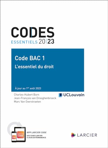 Stock image for Code BAC 1 2023-2024 - L'essentiel du droit [FRENCH LANGUAGE - Soft Cover ] for sale by booksXpress