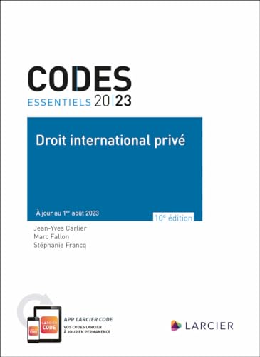 9782807942301: Code essentiel Droit international priv 2023 -  jour au 1er aot 2023