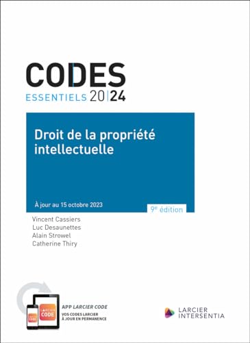 Beispielbild fr Codes essentiels 2024 - Droit de la proprit intellectuelle zum Verkauf von Gallix