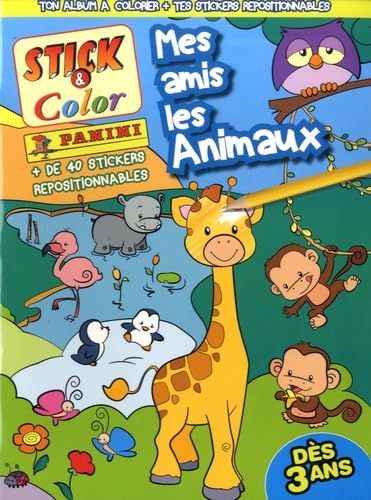 9782809448689: Stick & color mes amis les animaux