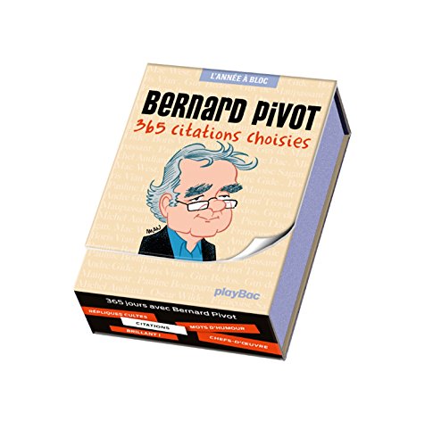 Beispielbild fr Calendars and postcards: 365 citations choisies Bernard Pivot zum Verkauf von WorldofBooks