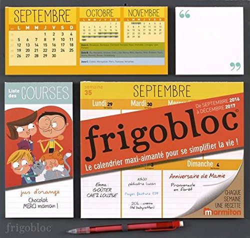Calendrier d'organisation familiale FrigoBloc 2017 - S'organiser n'a jamais  été aussi simple !: 9782809655698 - AbeBooks