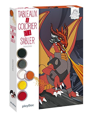 9782809656831: Tableaux  colorier et  sabler - Dragons