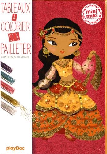 9782809656855: Princesses du monde: Tableaux  colorier et  pailleter