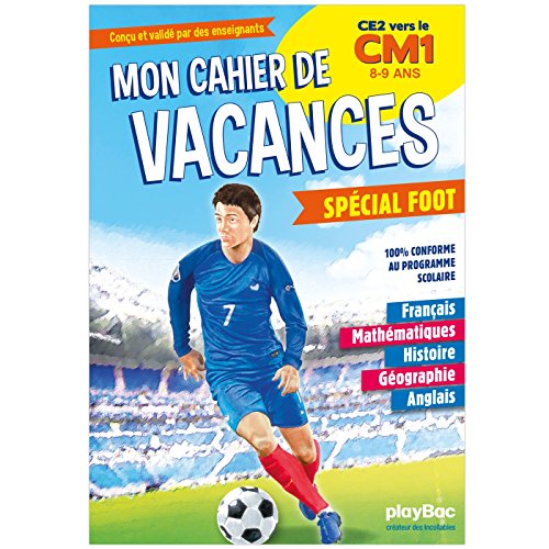 9782809661873: Cahier de vacances 100% Foot - Du CE2 au CM1