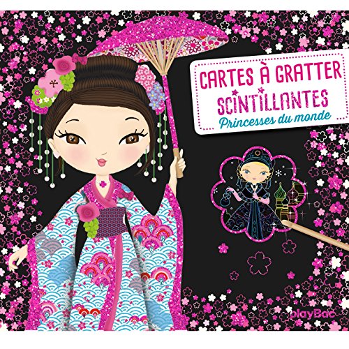 9782809664201: Cartes  gratter scintillantes - Princesses du monde - Minimiki