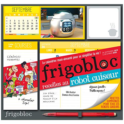 9782809665710: Frigobloc recettes au robot cuiseur: Le calendrier maxi-aimant pour se simplifier la vie ! Avec un critrium