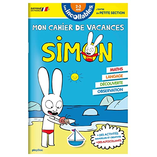 9782809666007: Cahier de vacances Simon - Les incollables - Toute Petite Section  Petite Section - 2/3 ans