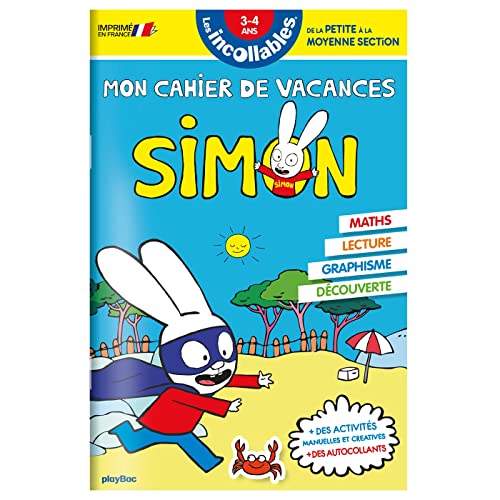Stock image for Cahier de vacances Simon - De la PS à la MS [FRENCH LANGUAGE - No Binding ] for sale by booksXpress