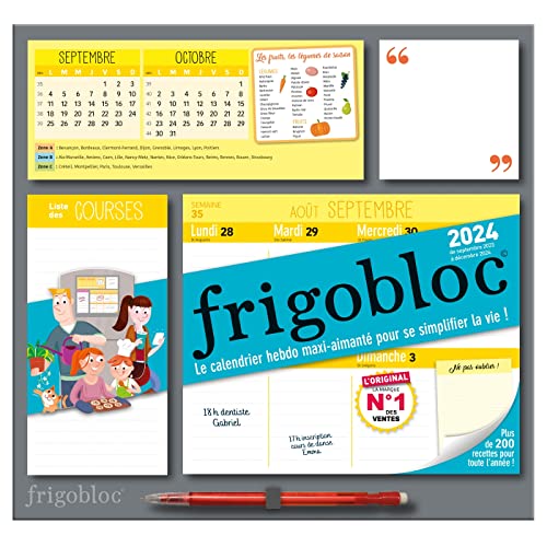 calendrier dorganisation familiale frigobloc - AbeBooks