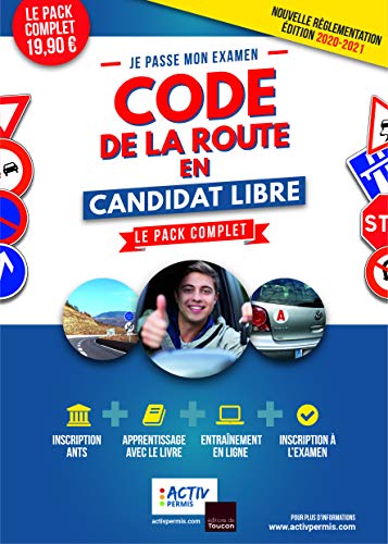 Stock image for Je passe mon examen - code de la route en candidat libre - le pack complet (dition 2020/2021) for sale by LiLi - La Libert des Livres