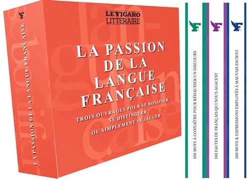 Stock image for Coffret Guide 100: La Passion de la langue franaise: trois ouvrages pour se bonifier, se distinguer ou simplement se jauger for sale by Ammareal