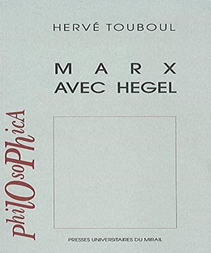 9782810700844: Marx avec Hegel