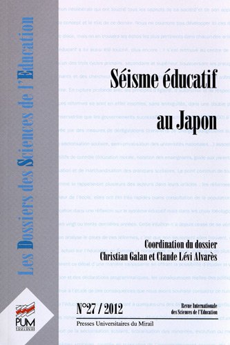 Stock image for Les Dossiers des sciences de l'education No 27 Seisme educatif for sale by Librairie La Canopee. Inc.