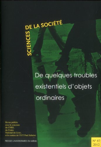 Sciences de la societe, No 87. De quelques troubles existentiels d'objets ordianires