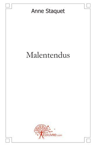 Stock image for Malentendus for sale by Chapitre.com : livres et presse ancienne