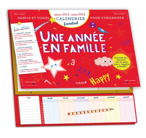 9782812307942: CALENDRIER FAMILIAL SEPTEMBRE 2013 / DECEMBRE 2014 : UNE ANNEE EN FAMILLE