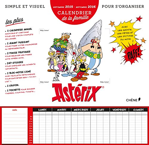 9782812312496: Calendrier de la famille Astrix, sept 2015/sept 2016: Septembre 2015 - septembre 2015 (CH.AGEND/CALEND)