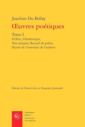 Beispielbild fr Oeuvres potiques zum Verkauf von Chapitre.com : livres et presse ancienne