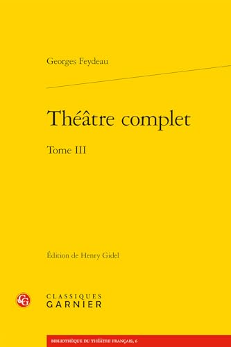 Beispielbild fr thtre complet, Tome 3 zum Verkauf von Chapitre.com : livres et presse ancienne