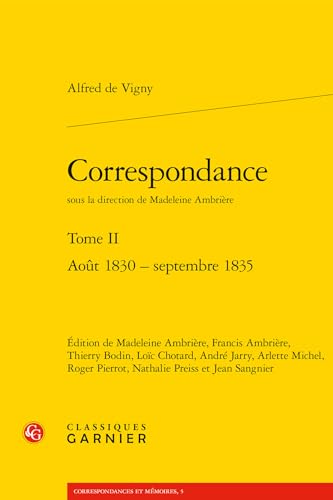 Beispielbild fr Aout 1830 - Septembre 1835 (Correspondances Et Memoires) (French Edition) zum Verkauf von Gallix