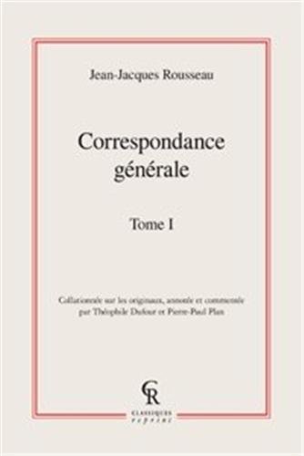 Imagen de archivo de Correspondance Generale. Tome I (Litteratures Francaises Et Francophones) (French Edition) a la venta por Gallix