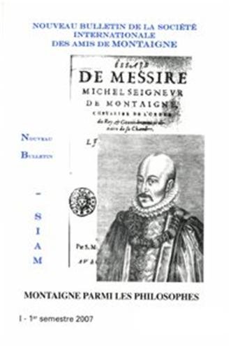 Stock image for Nouveau bulletin de la Socit internationale des amis de Montaigne. VIII, 2007-1, n 45 for sale by Gallix