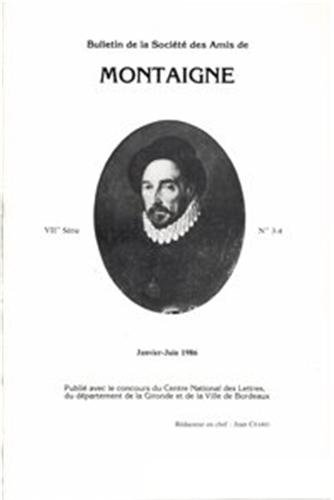 9782812406683: Bulletin de la Socit des amis de Montaigne. VII, 1986-1, n 3-4