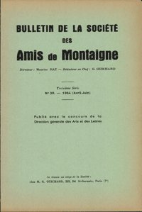 9782812407253: Bulletin de la Socit des amis de Montaigne (1964) (1964 - 2, srie III, n 30)