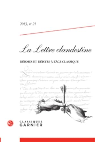 9782812412462: La Lettre clandestine: Dismes et distes  l'ge classique (2013) (2013, n 21)
