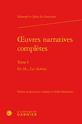 Stock image for oeuvres narratives compltes t.1 for sale by Chapitre.com : livres et presse ancienne