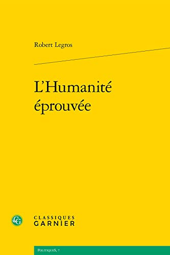 Beispielbild fr l'humanit prouve zum Verkauf von Chapitre.com : livres et presse ancienne