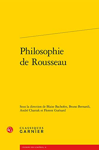 Beispielbild fr philosophie de Rousseau zum Verkauf von Chapitre.com : livres et presse ancienne