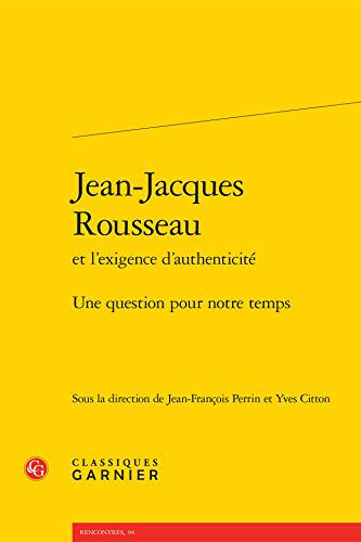 9782812430800: Jean-jacques rousseau - une question pour notre temps (Rencontres)