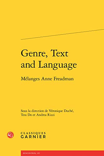 Beispielbild fr Genre, Text and Language: M zum Verkauf von A Squared Books (Don Dewhirst)