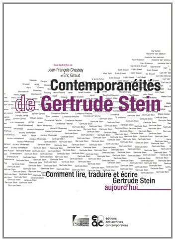 Beispielbild fr Contemporanits de Gertrude Stein zum Verkauf von medimops