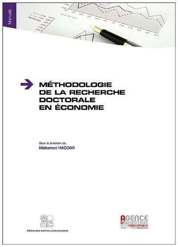 Stock image for Mthodologie de la recherche doctorale en conomie for sale by medimops
