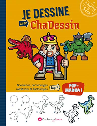 Stock image for Je dessine avec Chadessin : Dinosaures, personnages mdivaux et fantastiques [Broch] Atie, Chadi for sale by BIBLIO-NET