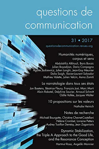 Beispielbild fr Questions de Communication, N 31/2017. Humanites Numriques, Corpus E zum Verkauf von medimops